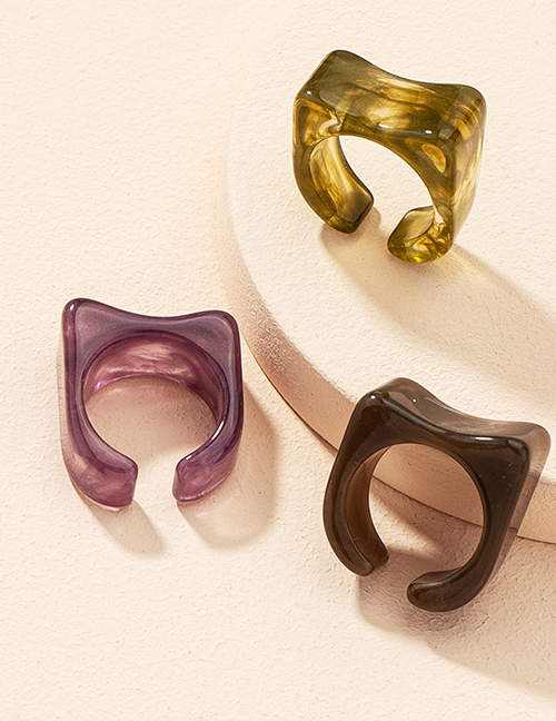Fashion Ring Set Acrylic Resin Ring