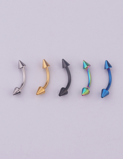 Fashion 5 Mixed Colors Stainless Steel Pointed Eyebrow Nails (1pcs)