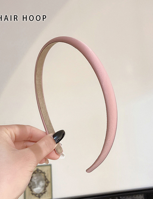 Fashion Pink Candy-colored Solid Color Thin-edged Headband