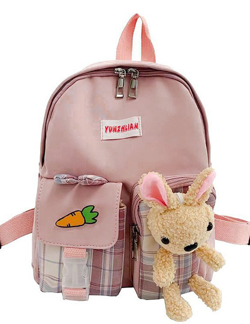 Fashion Pink Bear Cartoon Kids Backpack