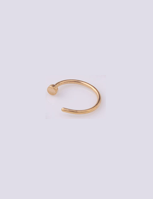 Fashion Golden Stainless Steel Nose Nail (1pcs)