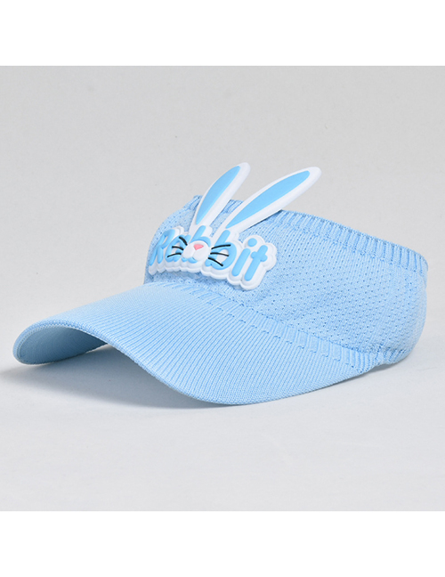 Fashion Blue Children Cartoon Bunny Empty Sun Hat