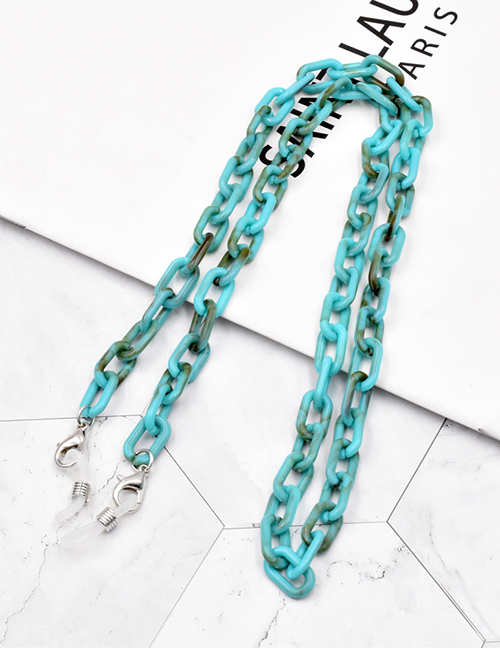 Fashion Turquoise Acrylic Chain Cross Eyeglass Chain