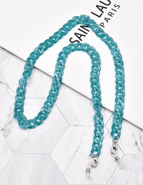 Fashion Lake Blue Acrylic Chain Glasses Chain