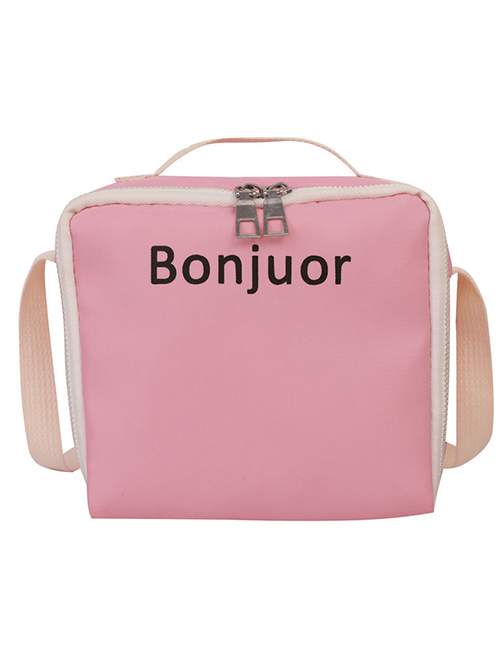 Fashion Pink Children's Candy Color One-shoulder Messenger Handbag
