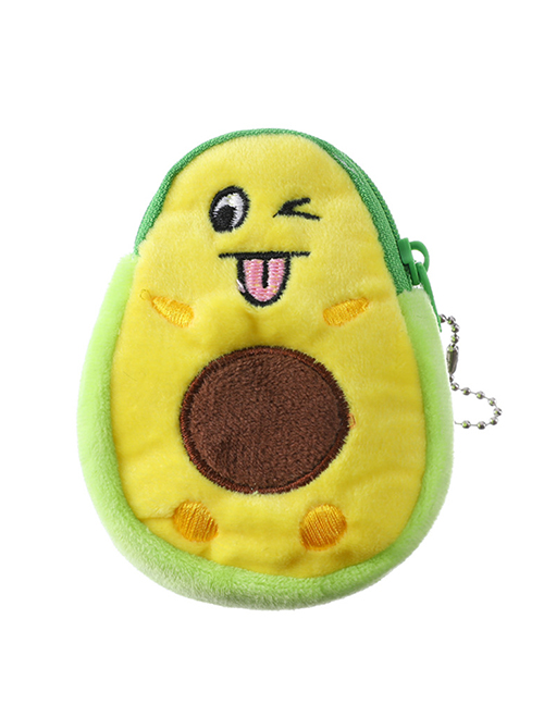 Fashion Yellow (small) Avocado Coin Purse Children's Plush Pendant