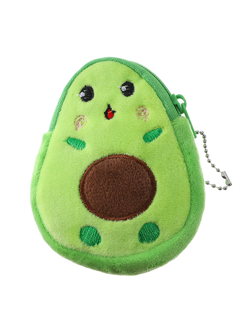 Fashion Green (small) Avocado Coin Purse Children's Plush Pendant