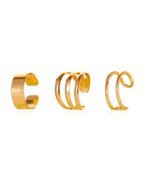 Fashion Kc Gold C-shaped Ear Bone Clip Without Holes