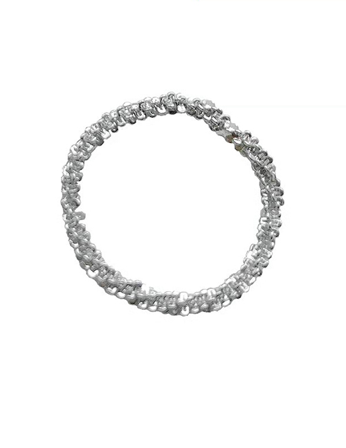 Fashion 6#-silver Sparkling Ring