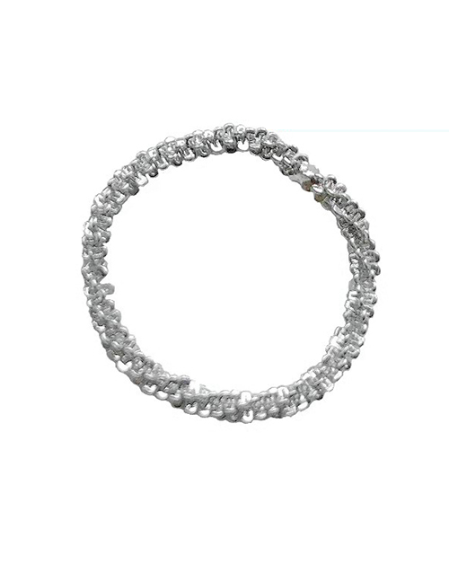 Fashion 8#-silver Sparkling Ring