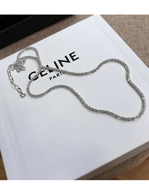 Fashion 3#silver-necklace Sparkling Necklace