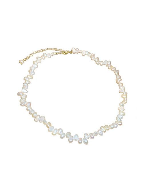 Fashion Beige-necklace Irregular Freshwater Pearl Necklace