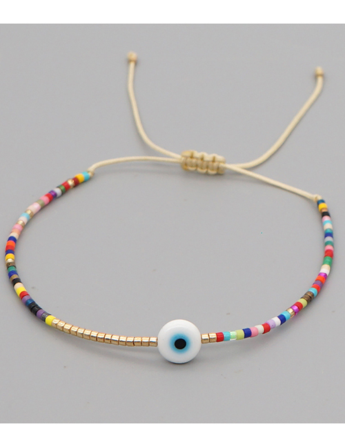 Fashion 1# Eye Beads Rice Beads Woven Beaded Bracelet