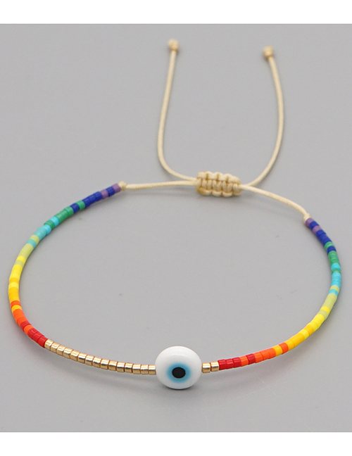Fashion 2# Eye Beads Rice Beads Woven Beaded Bracelet