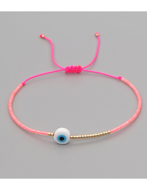 Fashion 19# Eye Beads Rice Beads Braided Bracelet