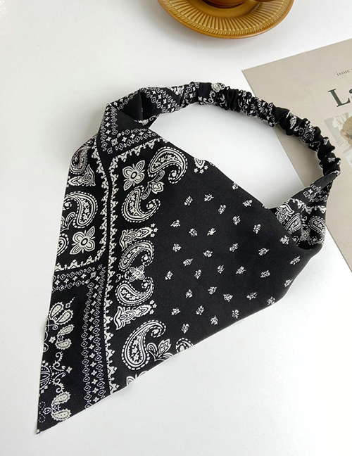 Fashion 2# Triangle Elastic Print Headband