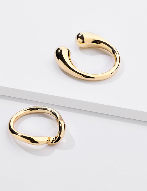 Fashion Golden Metal Ring Set