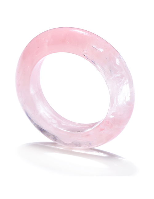 Fashion Pink Resin Color Ring