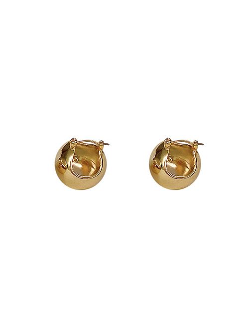 Fashion Golden Ball Earrings