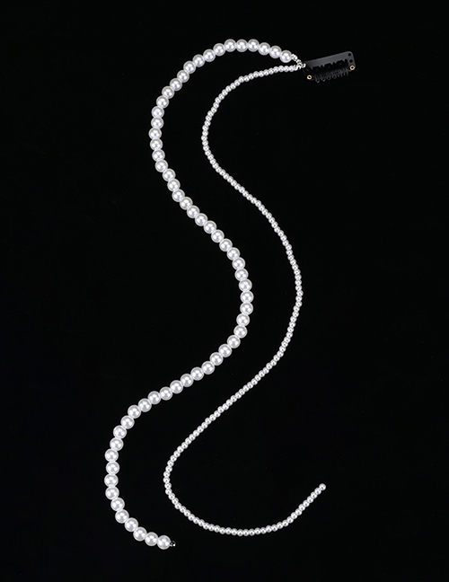 Fashion 1#big Pearl Butterfly Pearl Braided Hair Chain