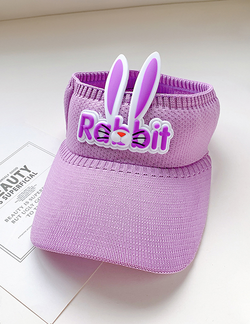 Fashion Purple Children's Bunny Empty Sun Hat