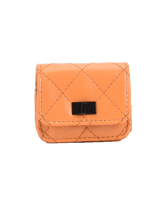 Fashion Orange Mini Earphone Bag