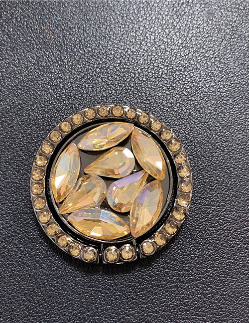 Fashion Rhinestone Ring-gold Diamond-encrusted Alloy Rhinestone Mobile Phone Holder
