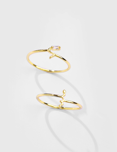 Fashion Gold Color Copper Snake Ring Set