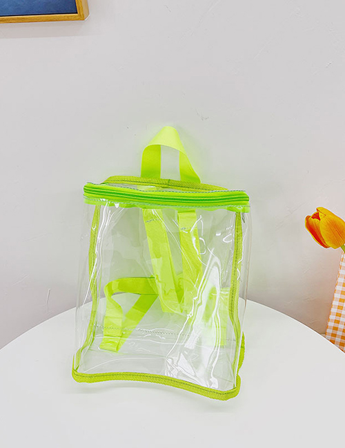 Fashion Green Transparent Pvc Children's Backpack