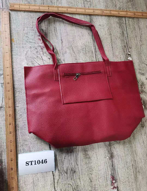 Fashion Red Pu Shoulder Bag