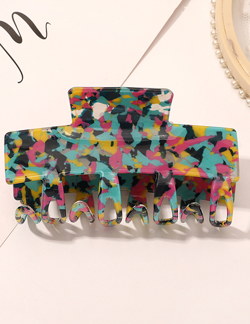 Fashion Acetate Crab Hairpin-camouflage Color Acetate Hair Clip