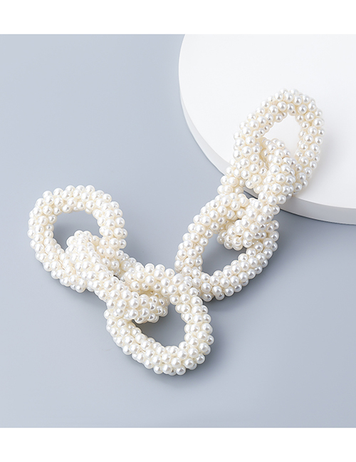 Fashion Pearl Chain-shaped Imitation Pearl Earrings