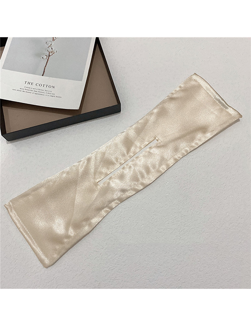 Fashion Satin Cloth: Off-white Printed Bow Tie Hair Iron