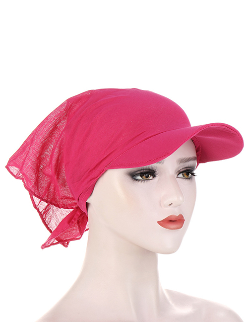 Fashion Rose Red Solid Color Cotton Printed Toe Cap