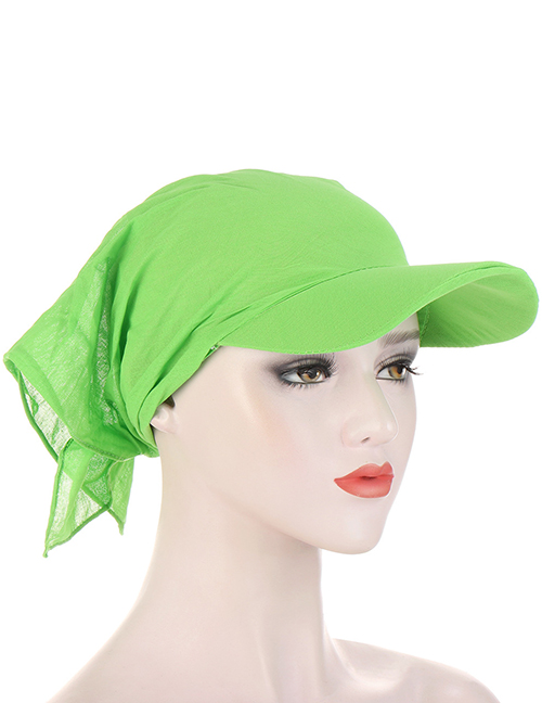 Fashion Light Green Solid Color Cotton Printed Toe Cap