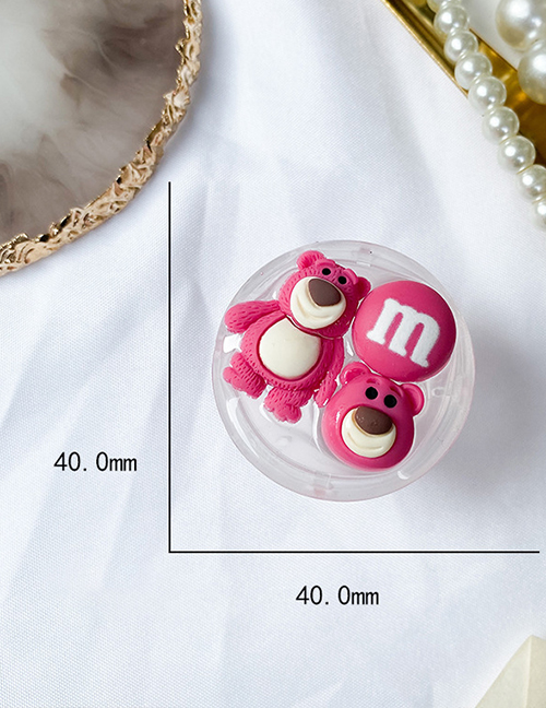 Fashion Pink Bear Soft Glue Phone Holder