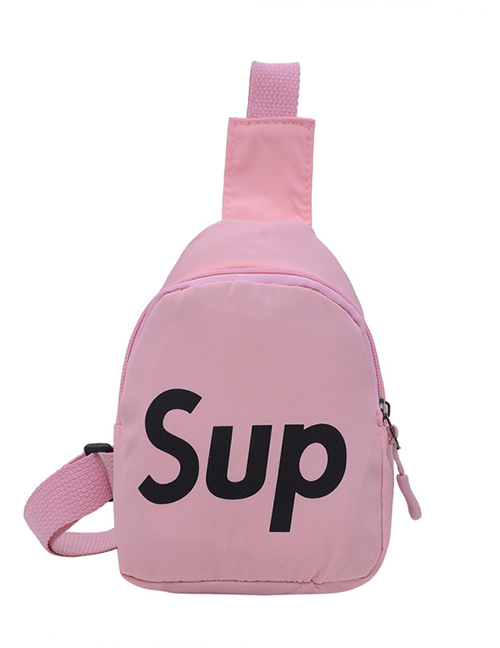 Fashion Pink Children's Alphabet Children's Shoulder Bag