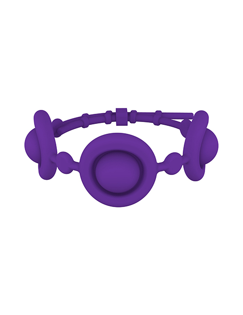 Fashion Three Generations Of Girls Purple Unzip Finger Toy Puzzle Keychain Strap