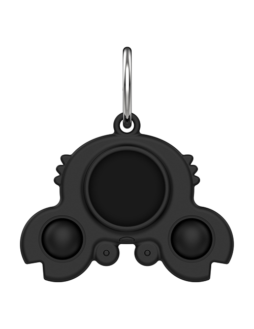 Fashion Crab Protective Cover Black Suitable For Apple Silicone Locator Keychain