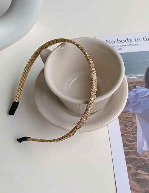 Fashion Golden Woven Thin-edged Hollow Headband