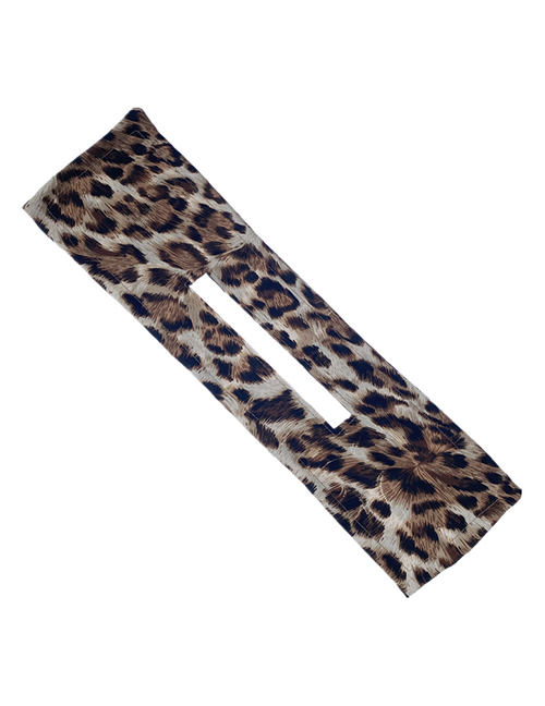 Fashion Big Leopard Yellow Leopard Print Pearl Disc Hair Solid Color Twist Clip