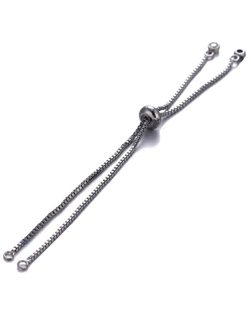 Fashion Black 1 Metal Multilayer Snake Bone Chain Ball Bracelet Jewelry