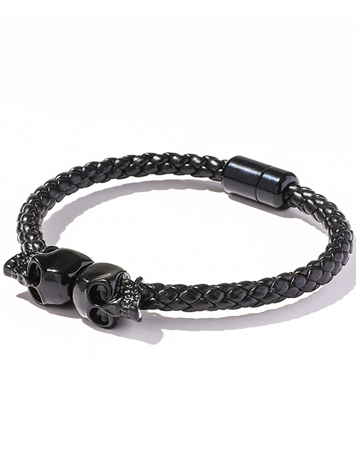 Fashion B020843 Magnetic Buckle Braided Bracelet