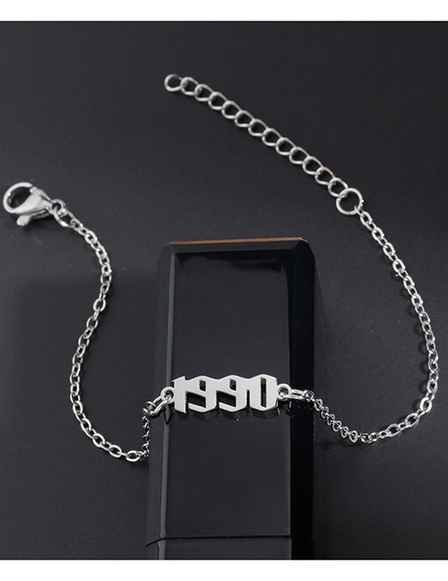 Fashion Steel 1990 Titanium Steel Vintage Chain Splicing Bracelet