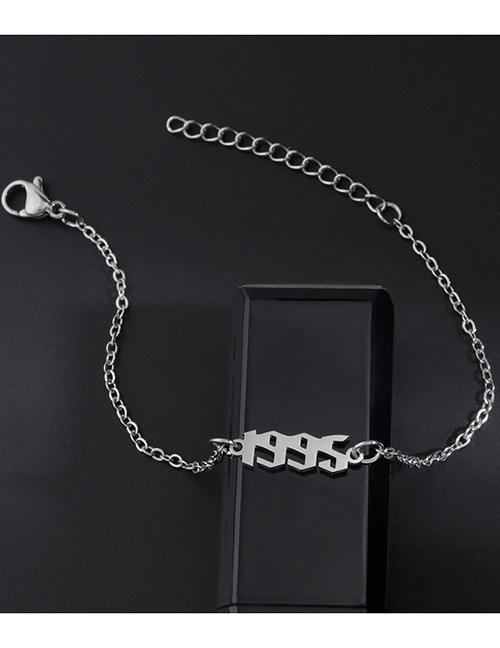 Fashion Steel 1995 Titanium Steel Vintage Chain Splicing Bracelet
