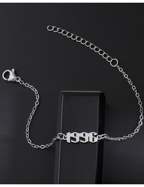 Fashion Steel Color 1996 Titanium Steel Vintage Chain Splicing Bracelet