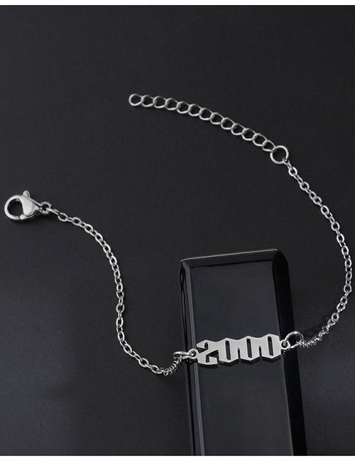 Fashion Steel 2000 Titanium Steel Vintage Chain Splicing Bracelet