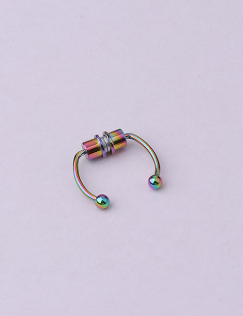 Fashion 4# Magnetic Non-perforated Piercing Nose Ring