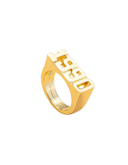 Fashion Gold Color Number 1990 Ring