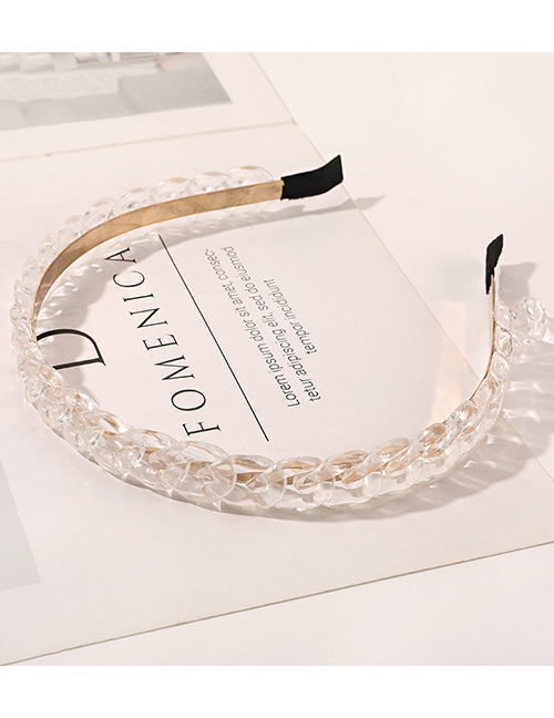 Fashion Transparent White Chain Headband